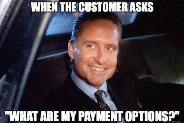 payment options meme