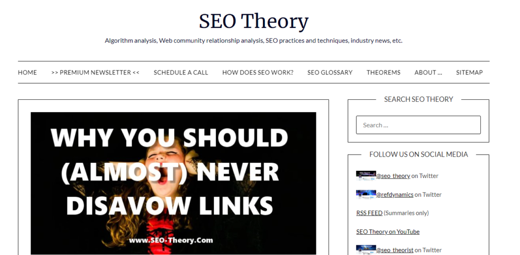 SEO Theory Blog